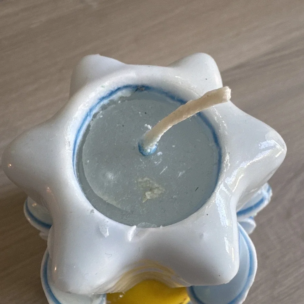 Vintage Looney Tunes Tweety Bird Ribbon Candle Blue Unused 4.5